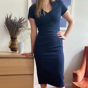 Black Halo Navy Sophisticated Dress in Size 4